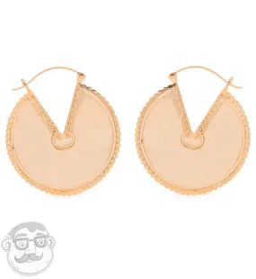 14G Palisade 22kt Gold plated Earrings - Weights