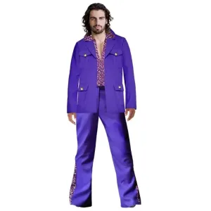 1970's Purple Safari Suit Costume