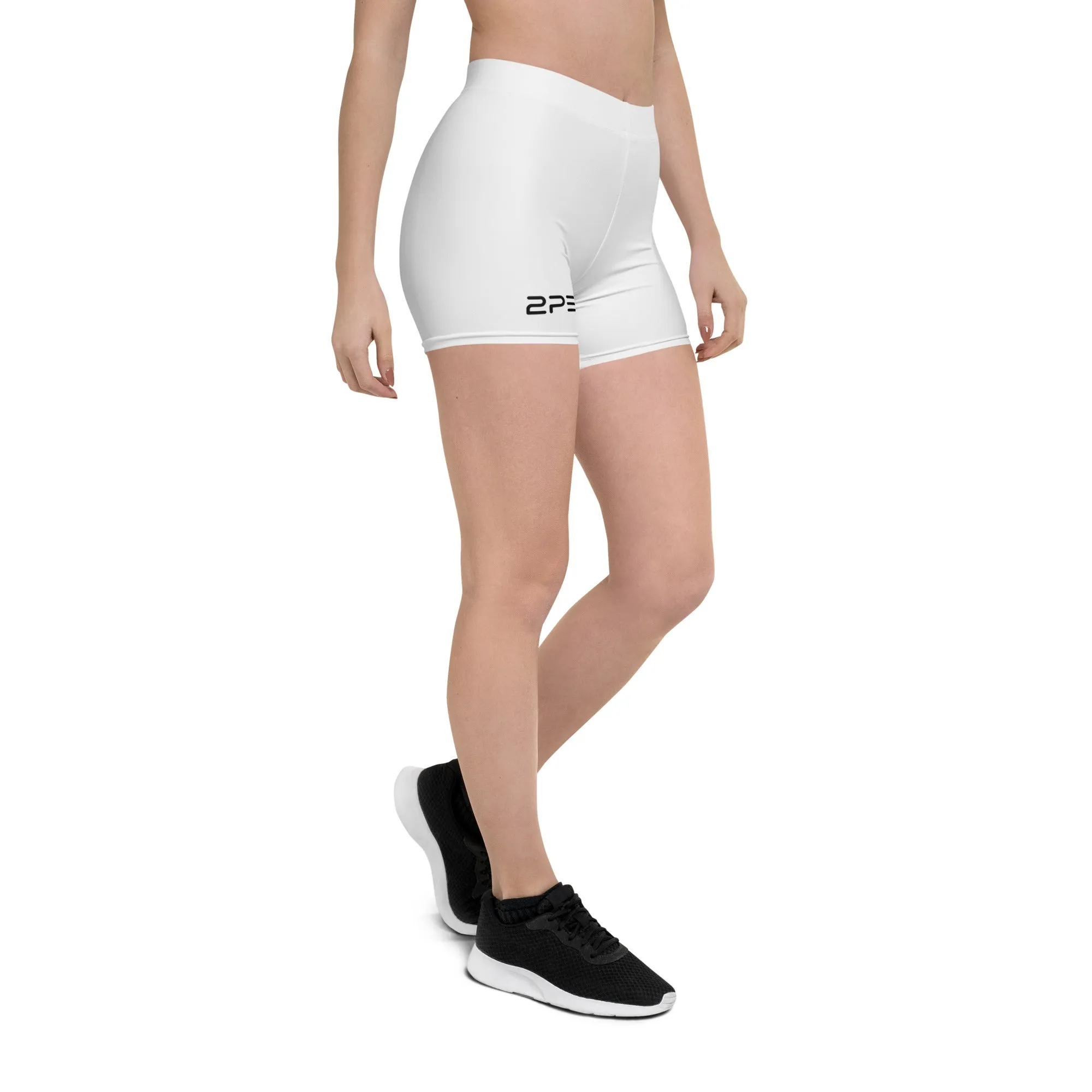 2PE White Workout Shorts