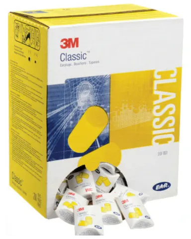 3M  E-A-R Classic Uncorded Earplugs (200/Box) #310-1001 (#1997)