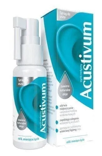 Acustivum ear spray 20ml earwax removal