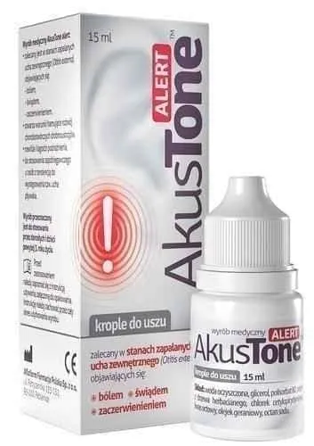 Akustone Alert, Otitis externa drops 15ml