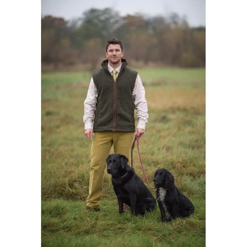 Alan Paine Aylsham Gents Fleece Waistcoat - Green