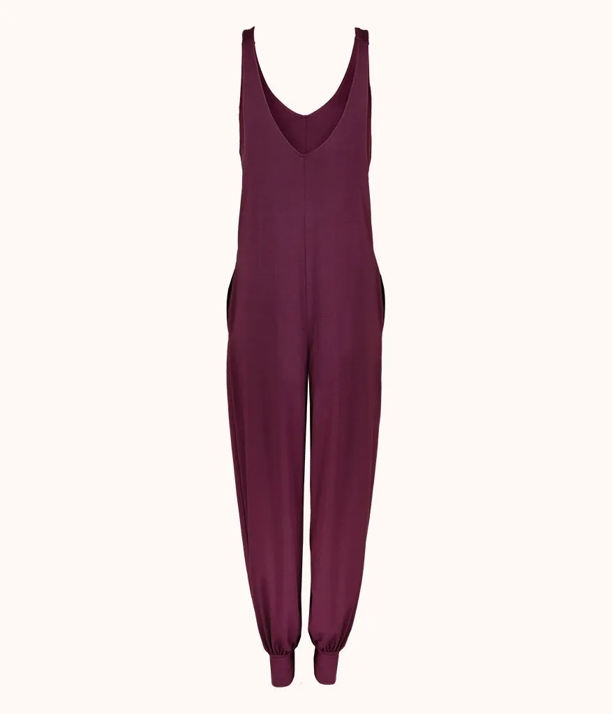 All-Day Jumpsuit: Plum