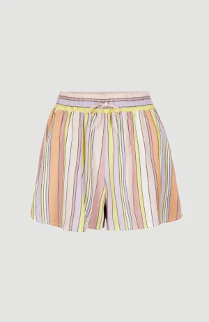 Amiri High-Waist Beach Shorts | Multi Stripe