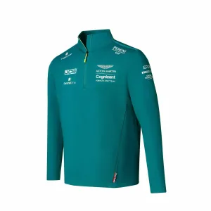 Aston Martin Cognizant F1 Men's Team Mid Layer Jacket- Green