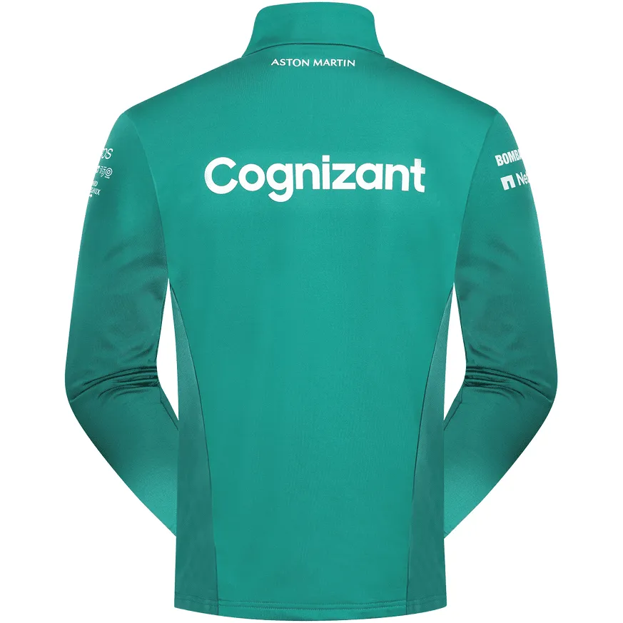 Aston Martin Cognizant F1 Men's Team Mid Layer Jacket- Green