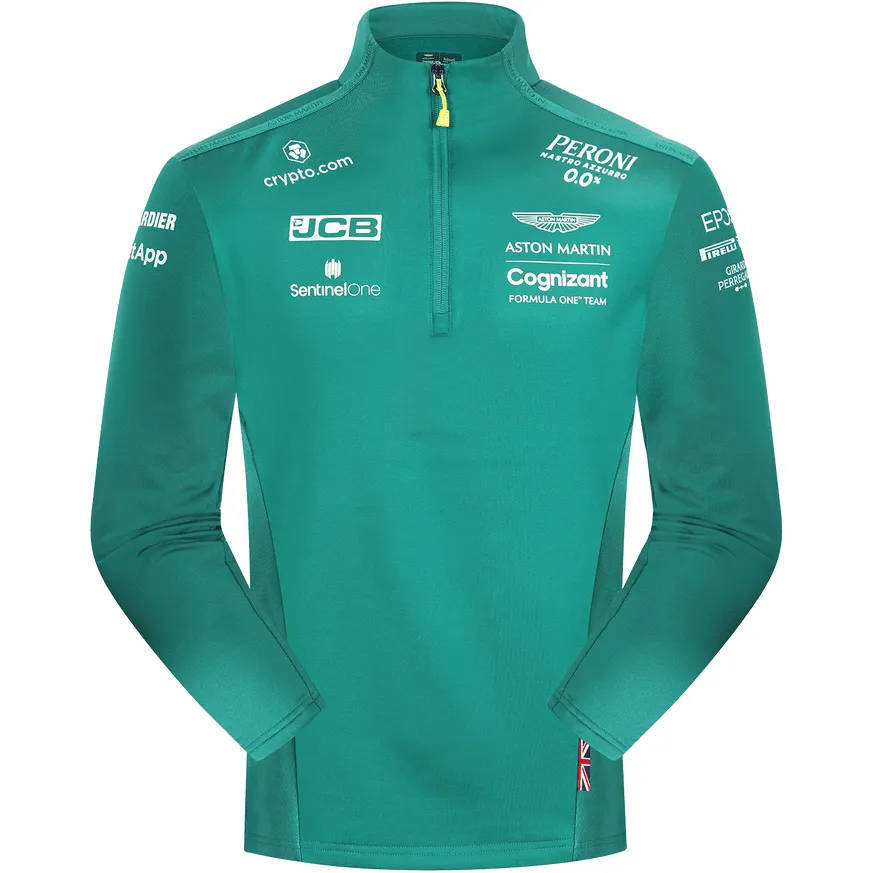 Aston Martin Cognizant F1 Men's Team Mid Layer Jacket- Green