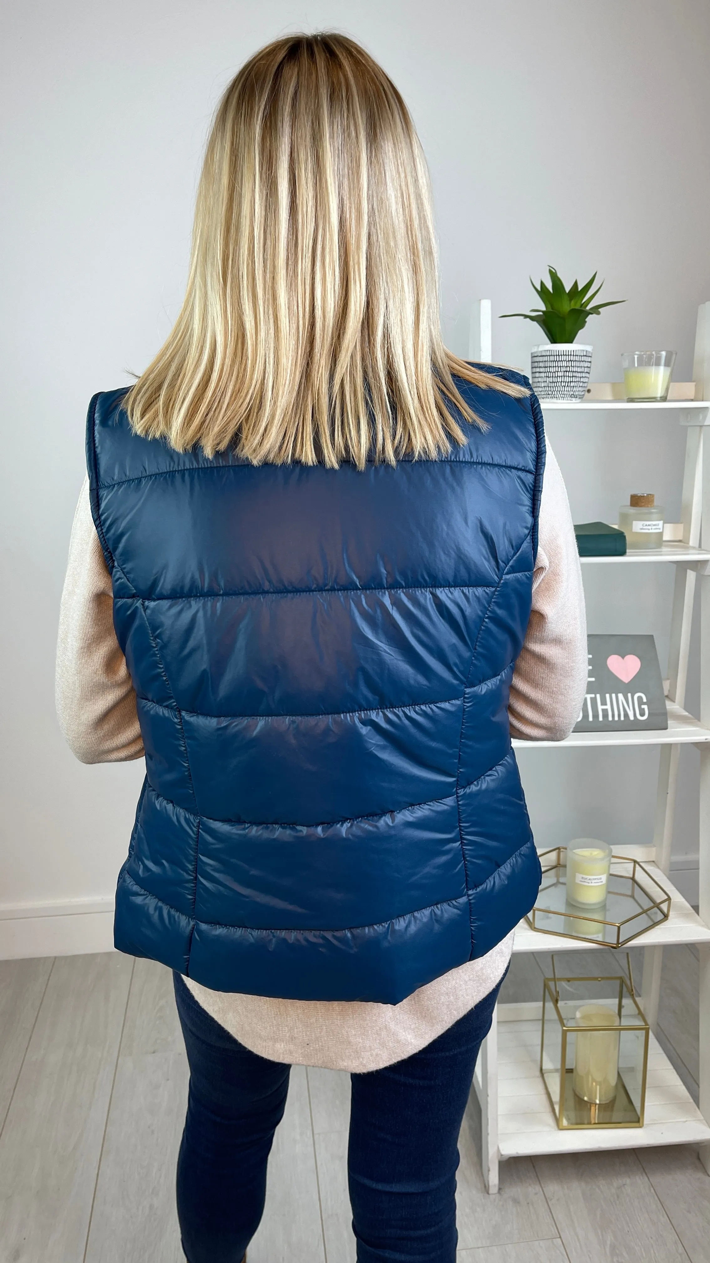 Ava - Teal Zipped Gilet