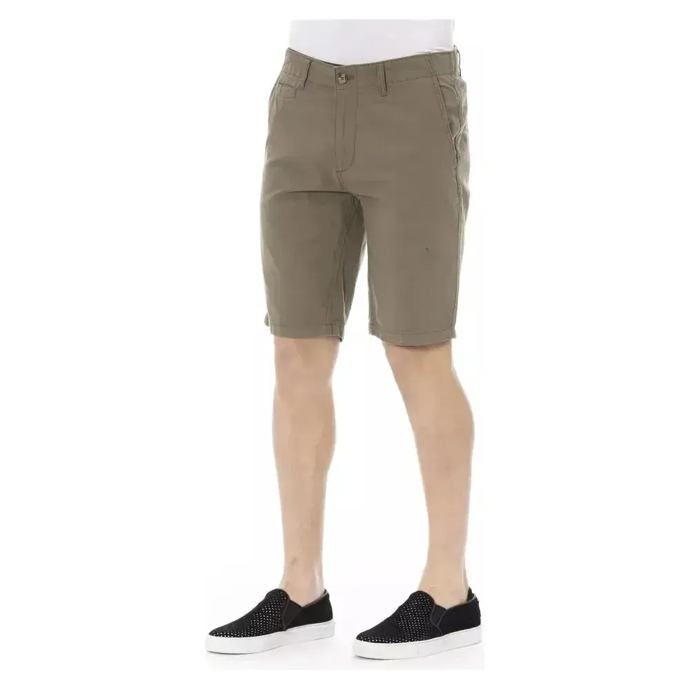 Baldinini Trend Army Cotton Men Bermuda Short