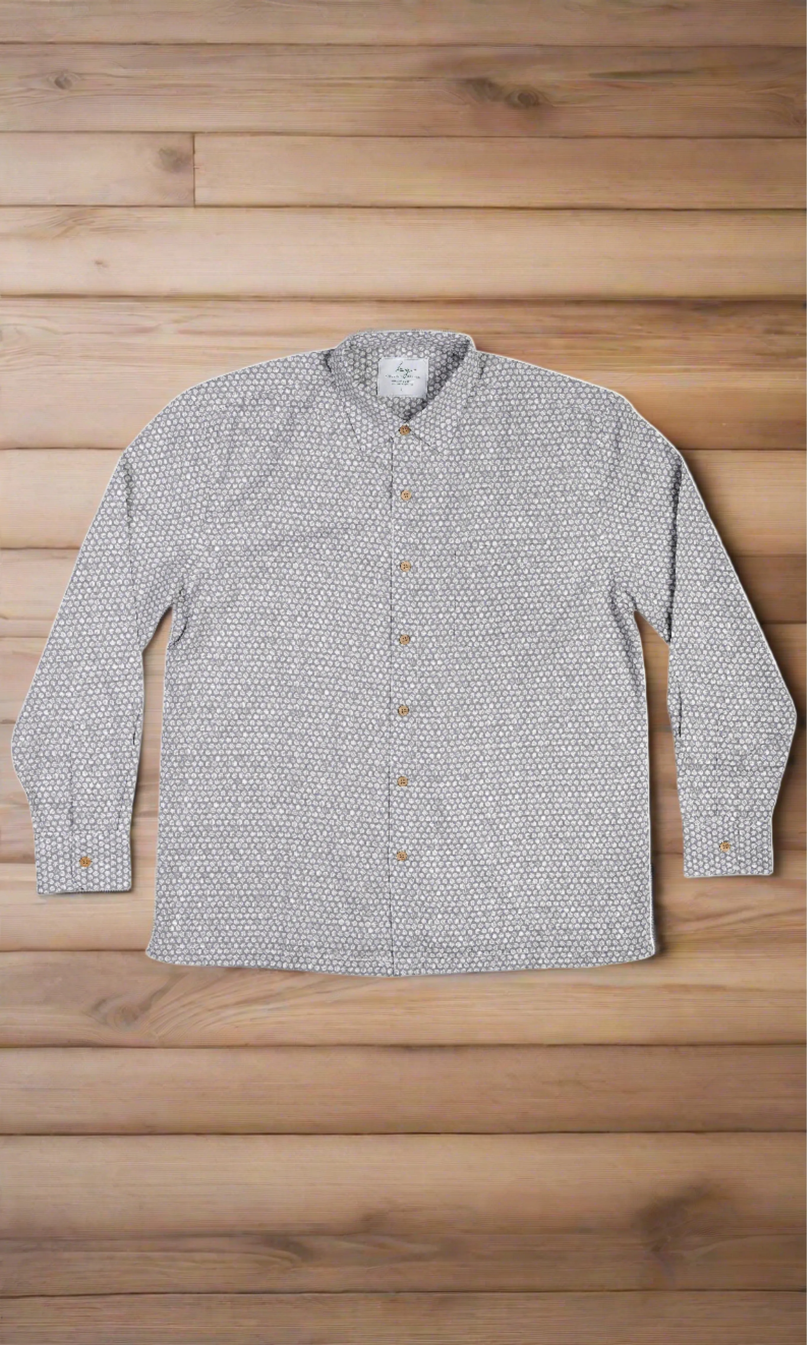 Bamboo Men's Long Sleeve Grey Balls