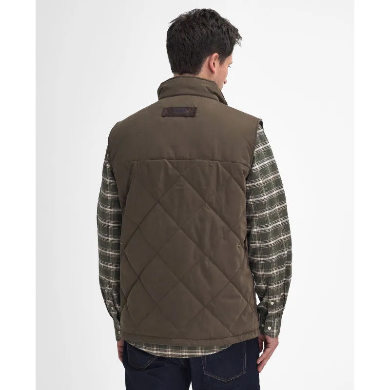 Barbour Elter Quilted Mens Gilet - Olive