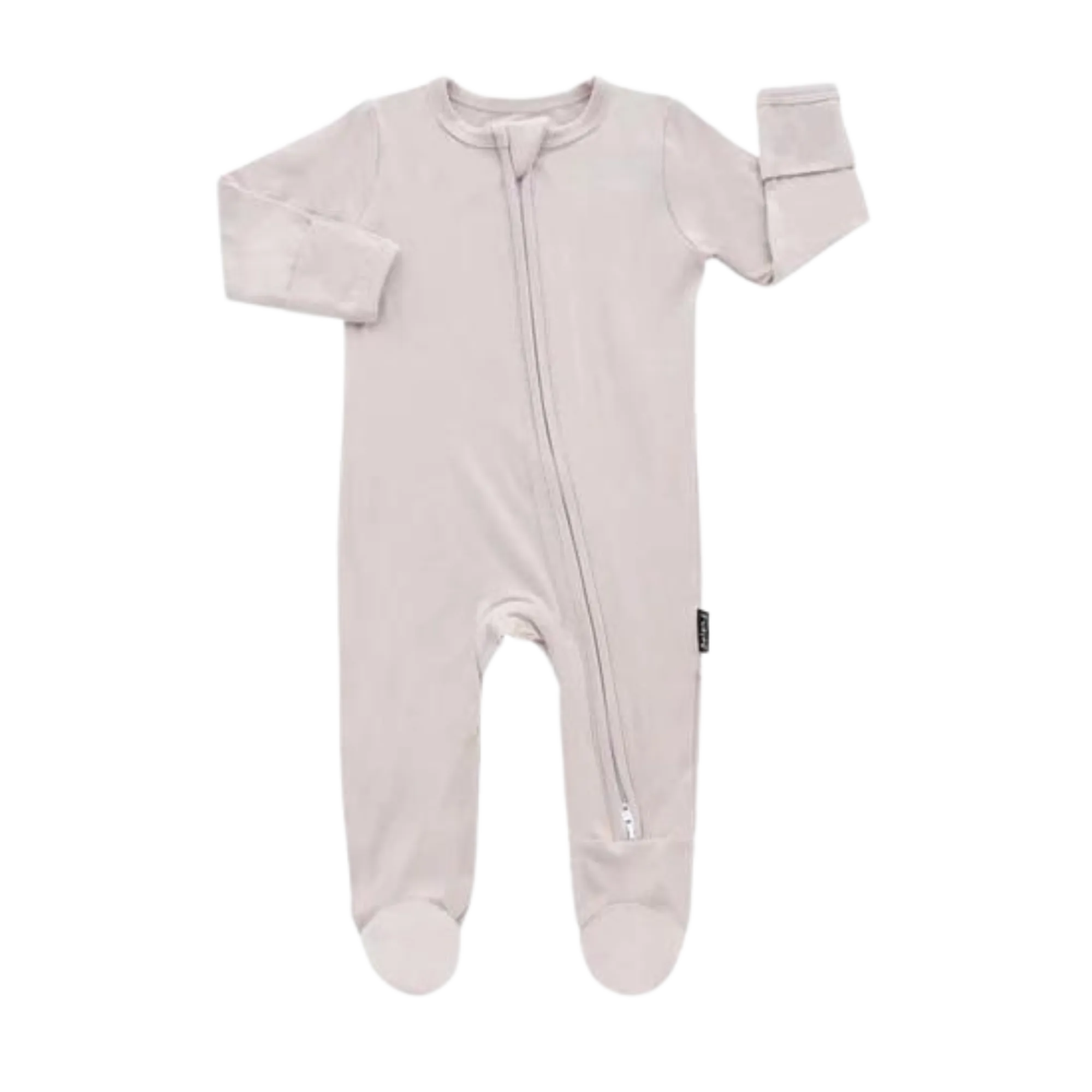 BELAN J Footed Zipper Sleeper - Oat