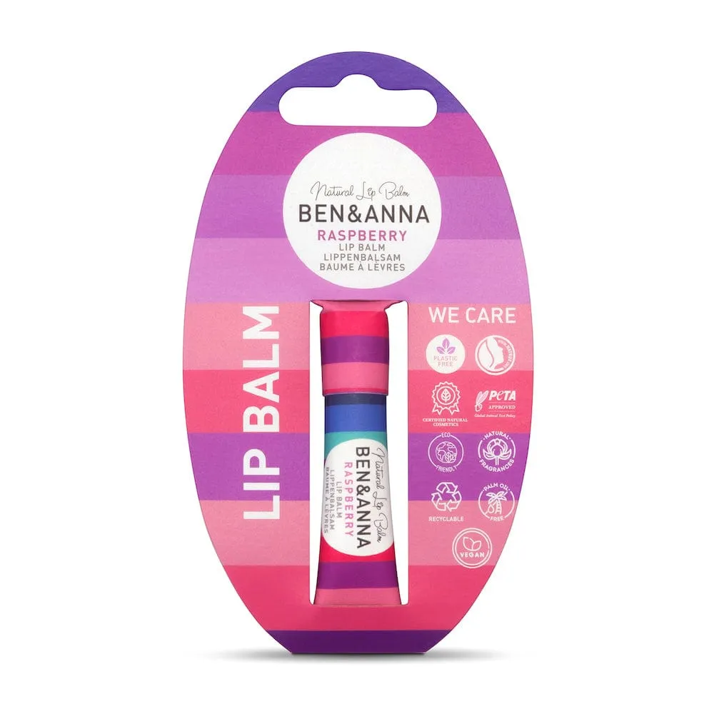 Ben & Anna Vegan Lip Balm - Raspberry