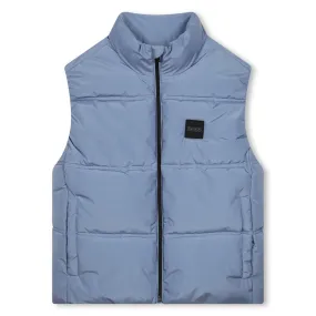 Boss - Grey/blue Puffer gilet