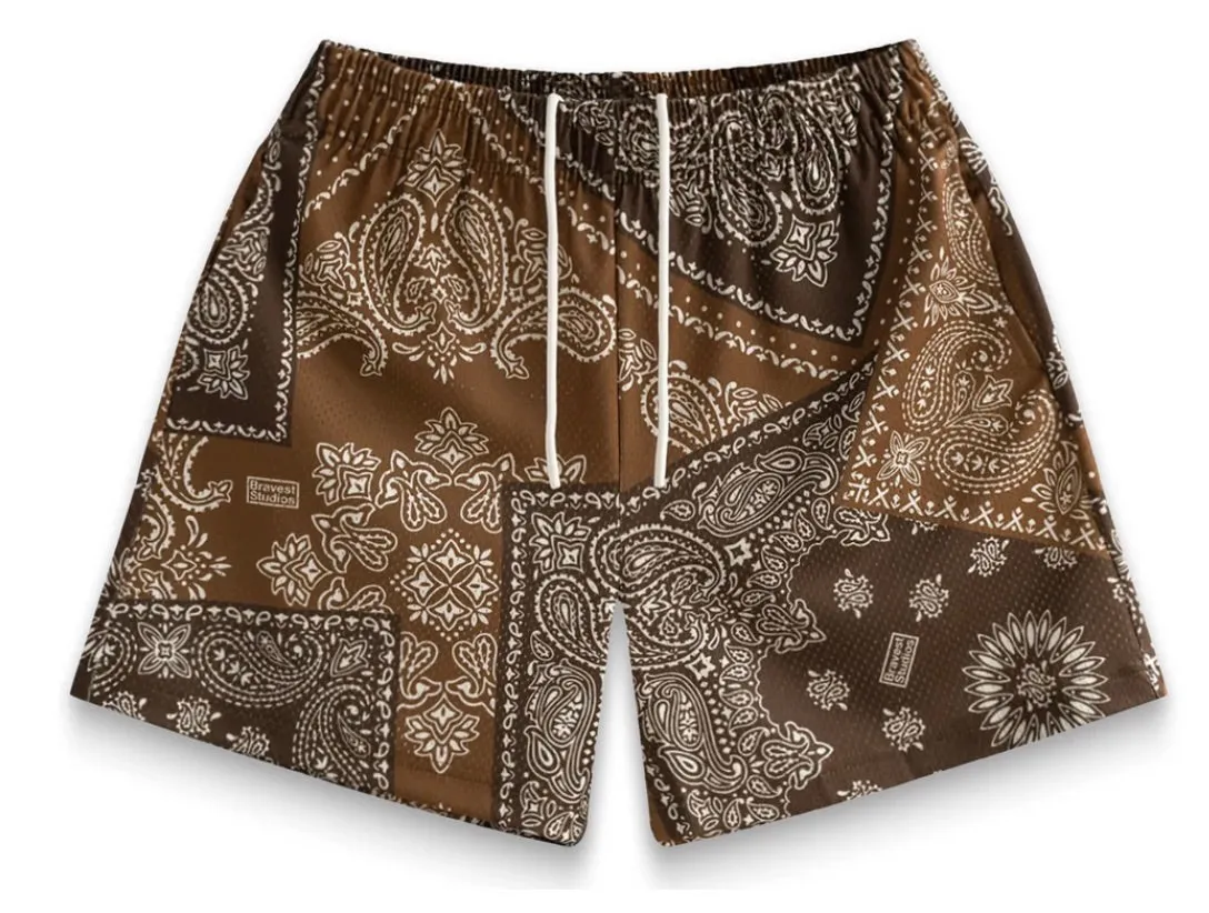 BRAVEST STUDIOS PORCELAIN SHORTS BROWN