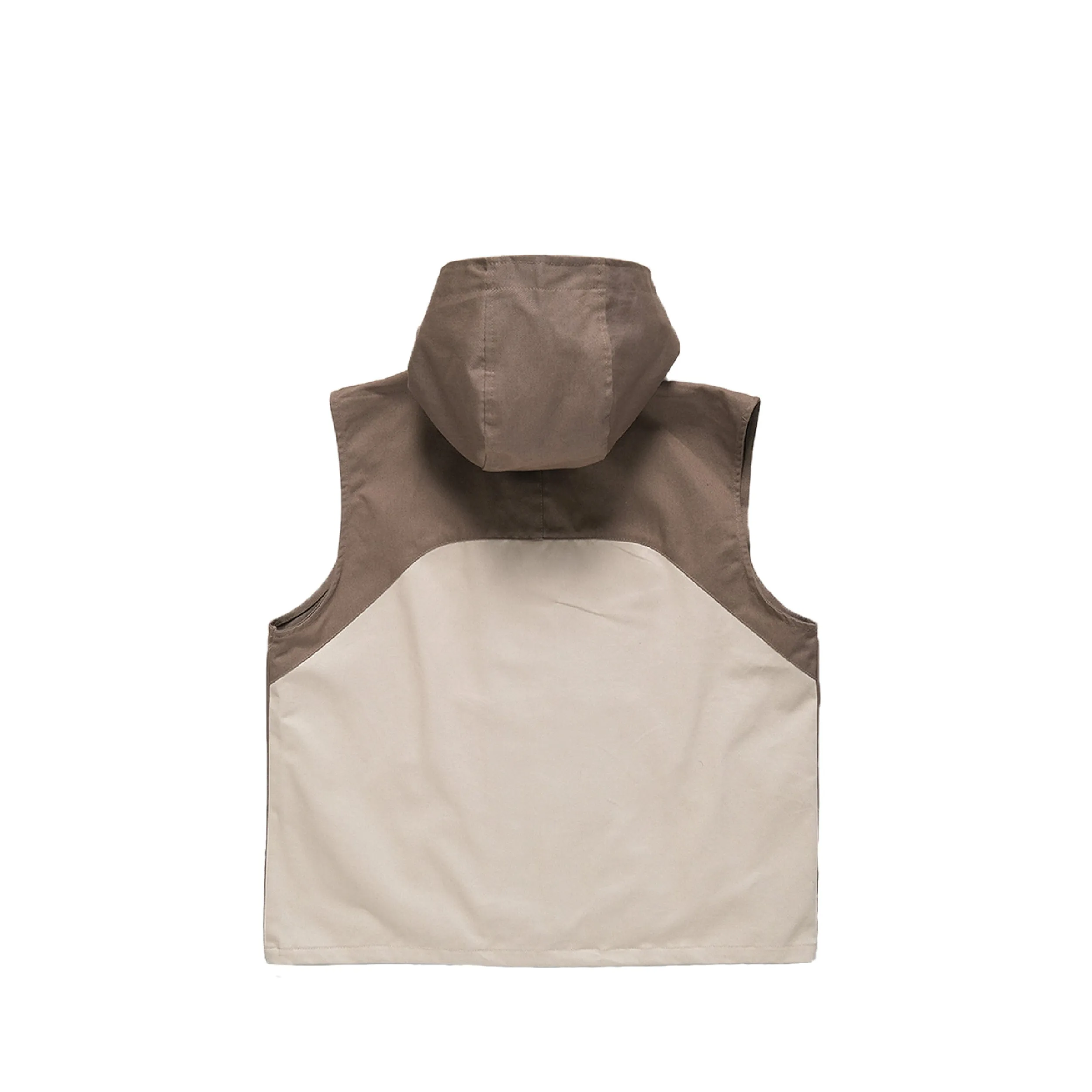 Bridged Hooded Gilet - Khaki