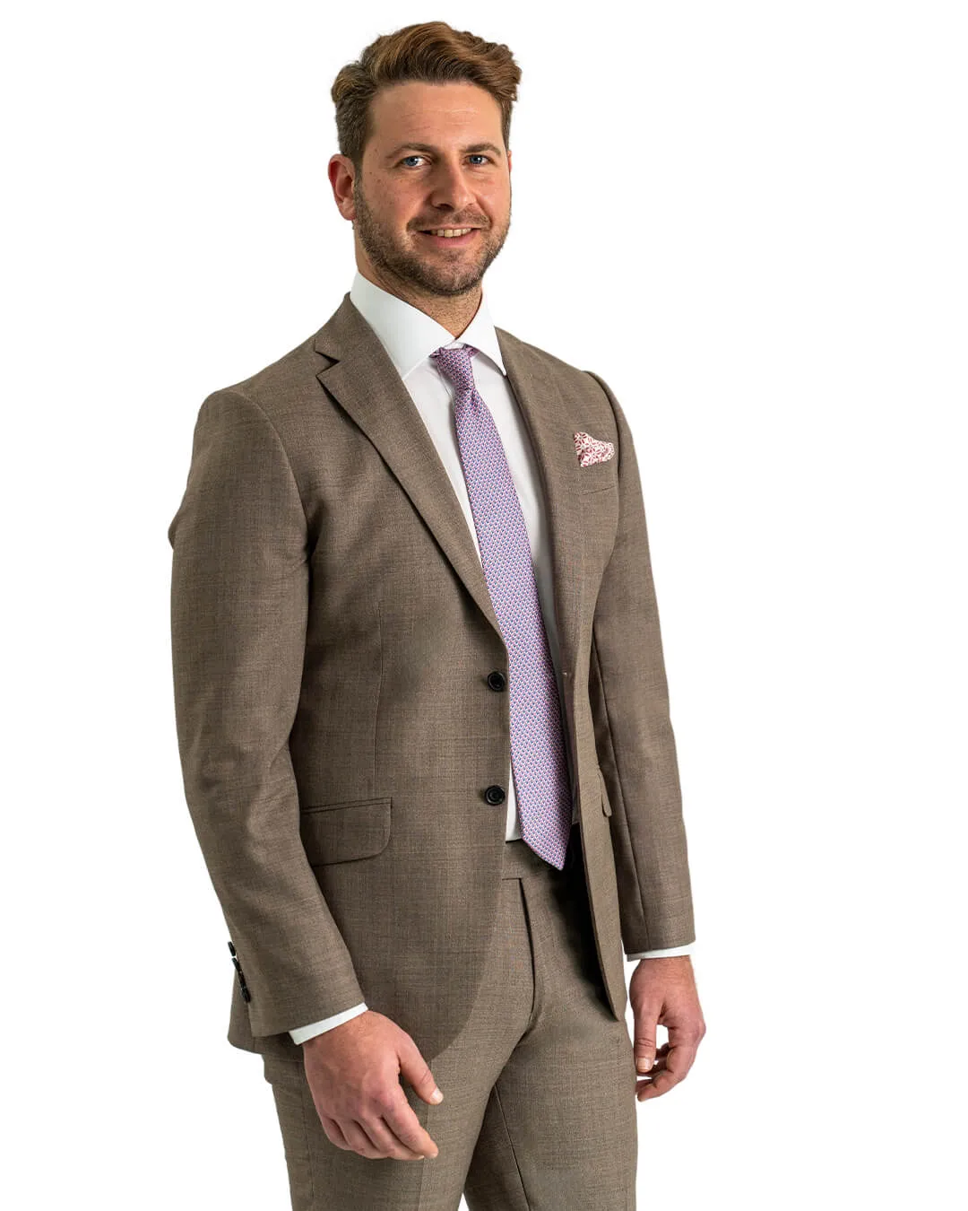 Brown Vitale Barberis Canonico Rustic Tropical Suit