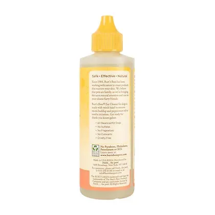 Burt's Bees Ear Cleaner with Peppermint & Witch Hazel for Dogs 4oz