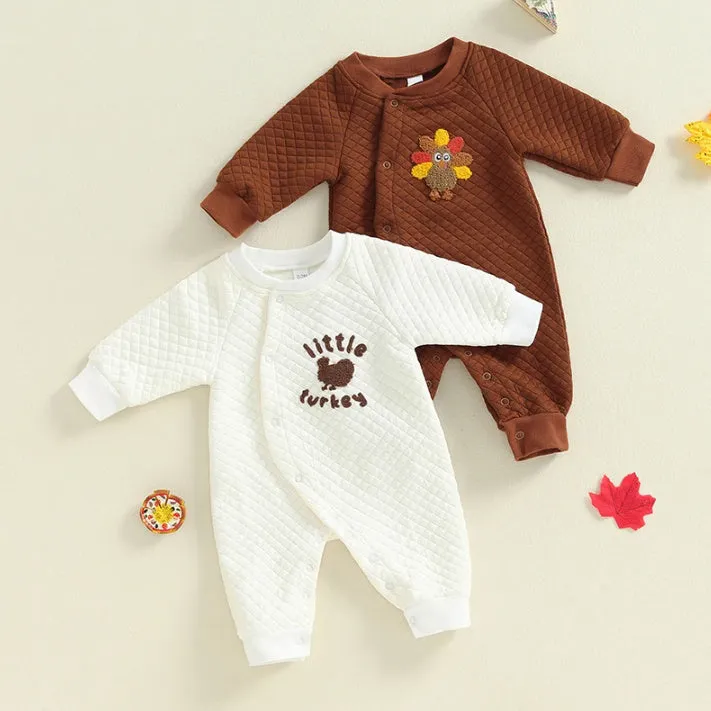 Children's Thanksgiving Embroidered Jumpsuit