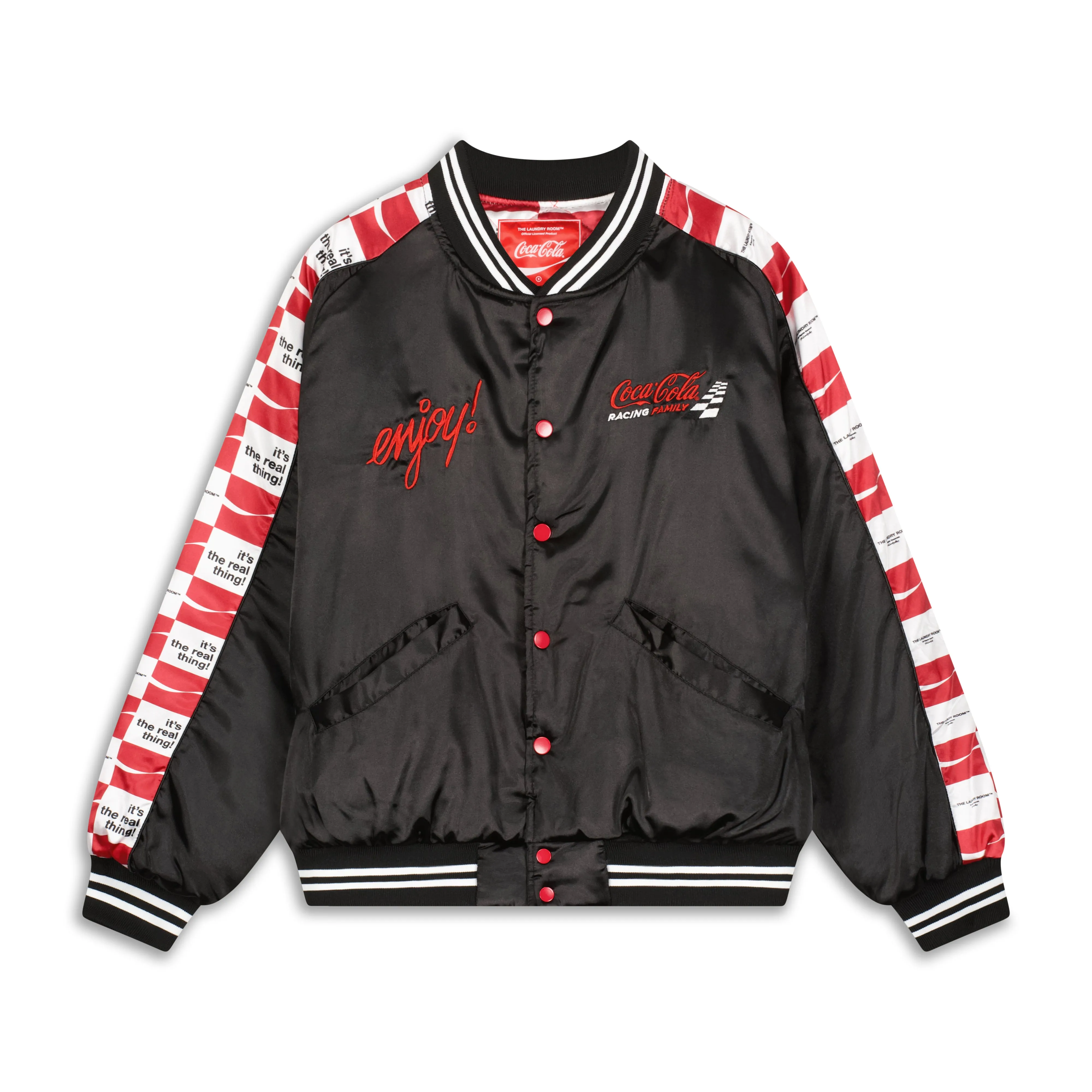 Coca Cola Racing - Stadium Jacket - Black & Red & White