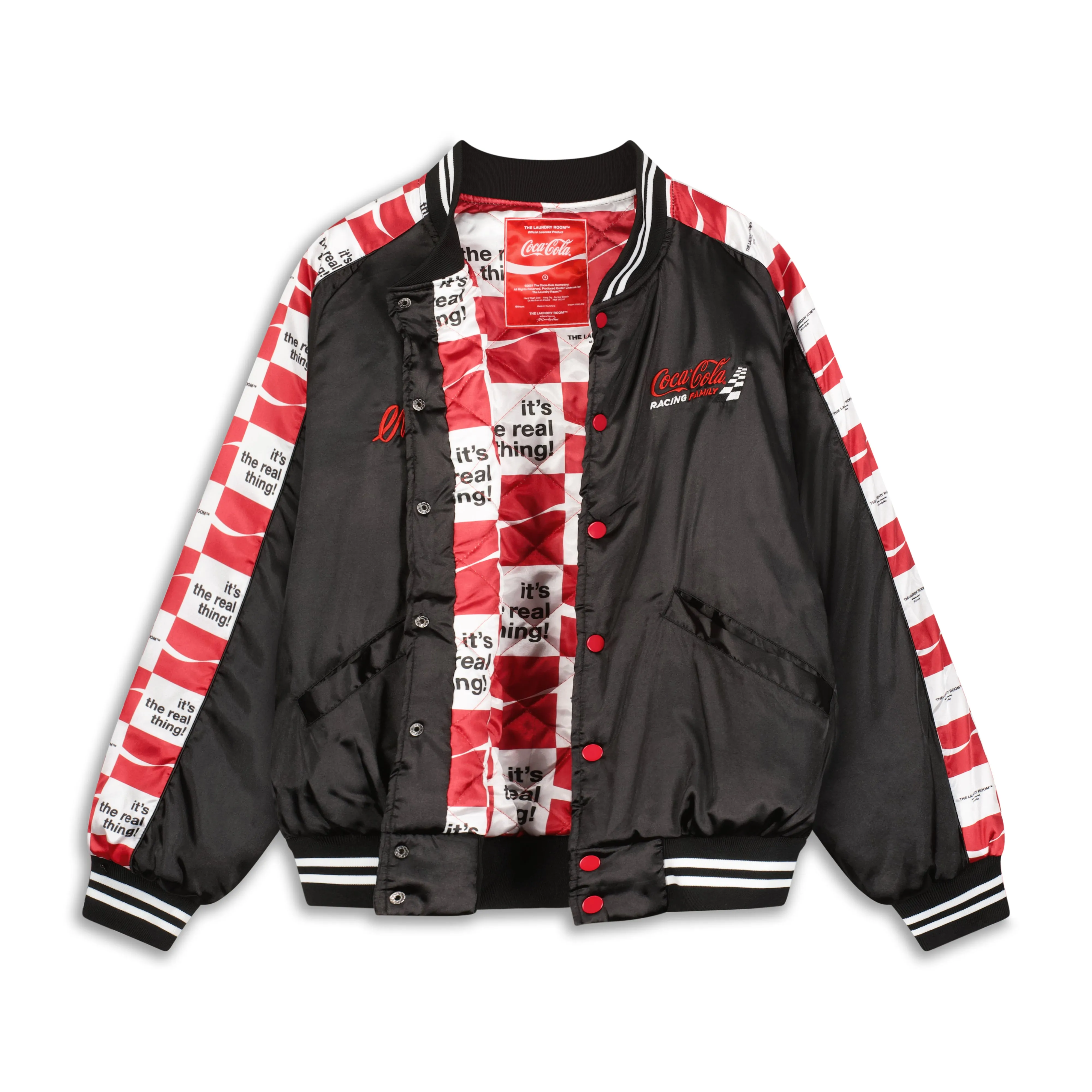 Coca Cola Racing - Stadium Jacket - Black & Red & White