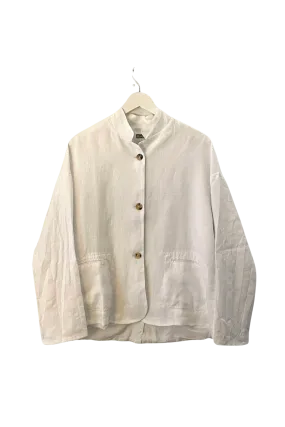 Cotton and Linen Jacket in Optical