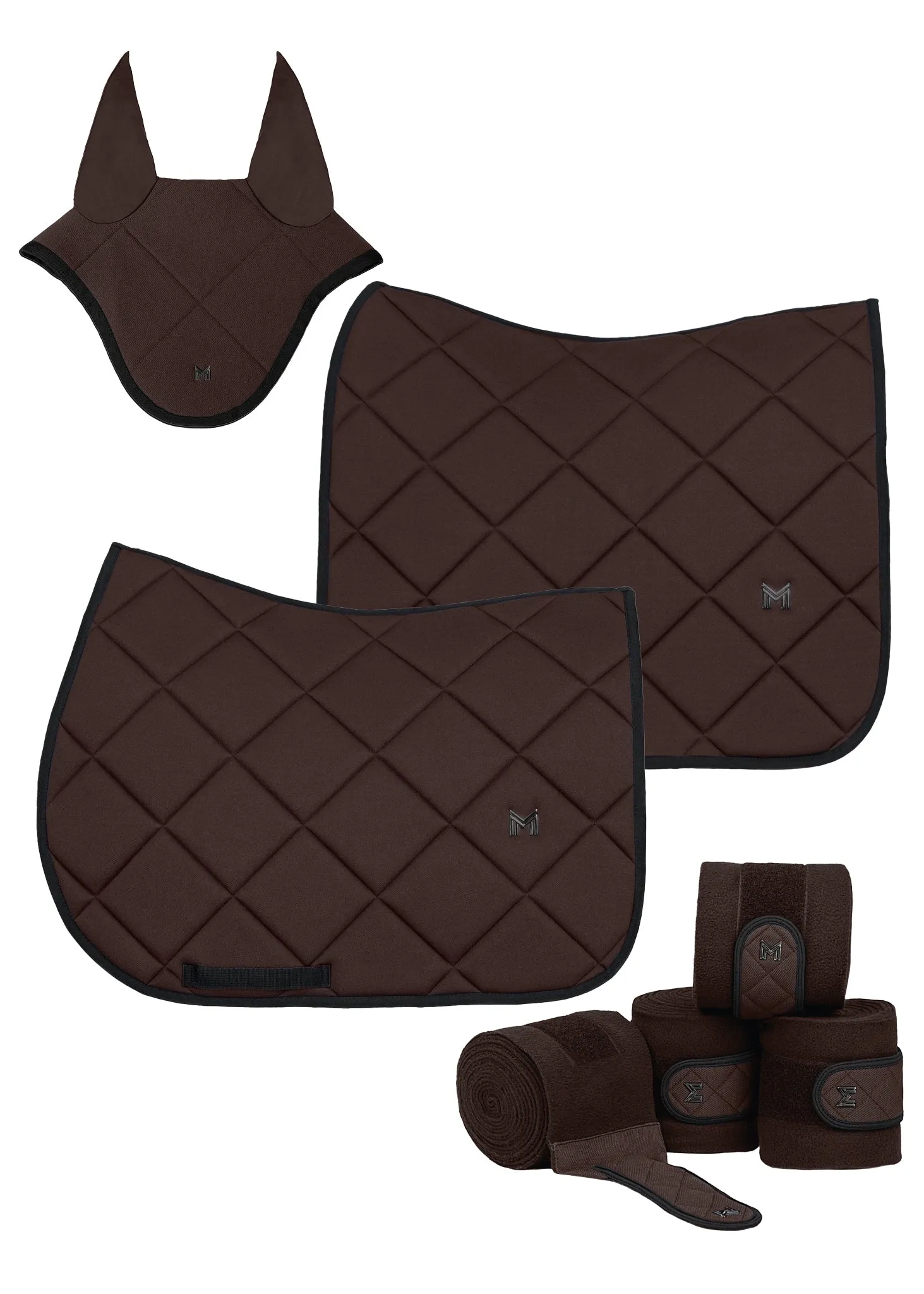 Crew Dressage Saddle Pad (Chocolate)