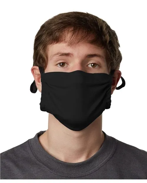 Custom Embroidered - Hanes - 2-Ply Cotton Pocket Face Mask - MKPKCR