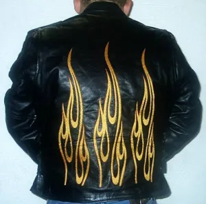 Custom Embroidered Motorcycle Jacket for Men