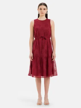 Debra Embroidered Midi Dress