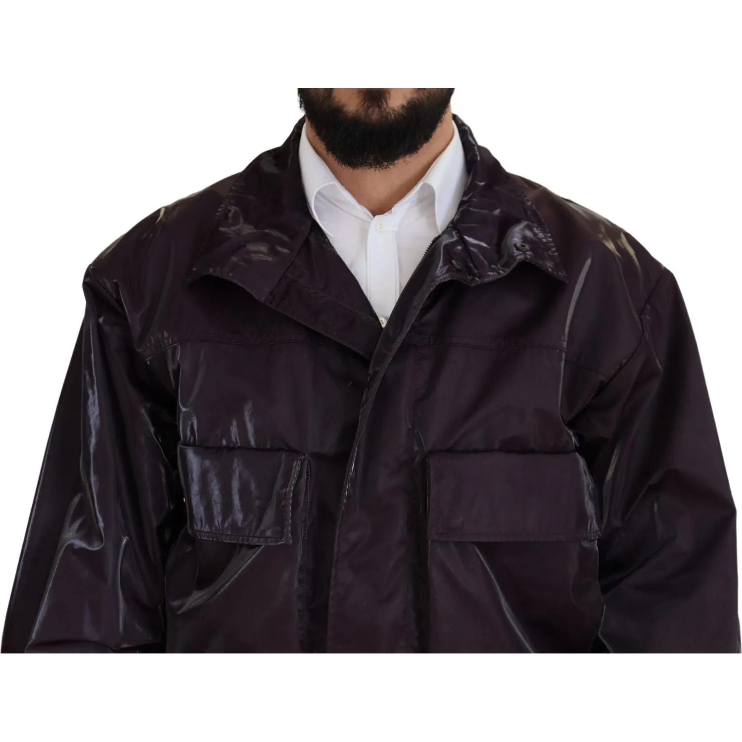 Dolce & Gabbana Elegant Purple Biker Jacket