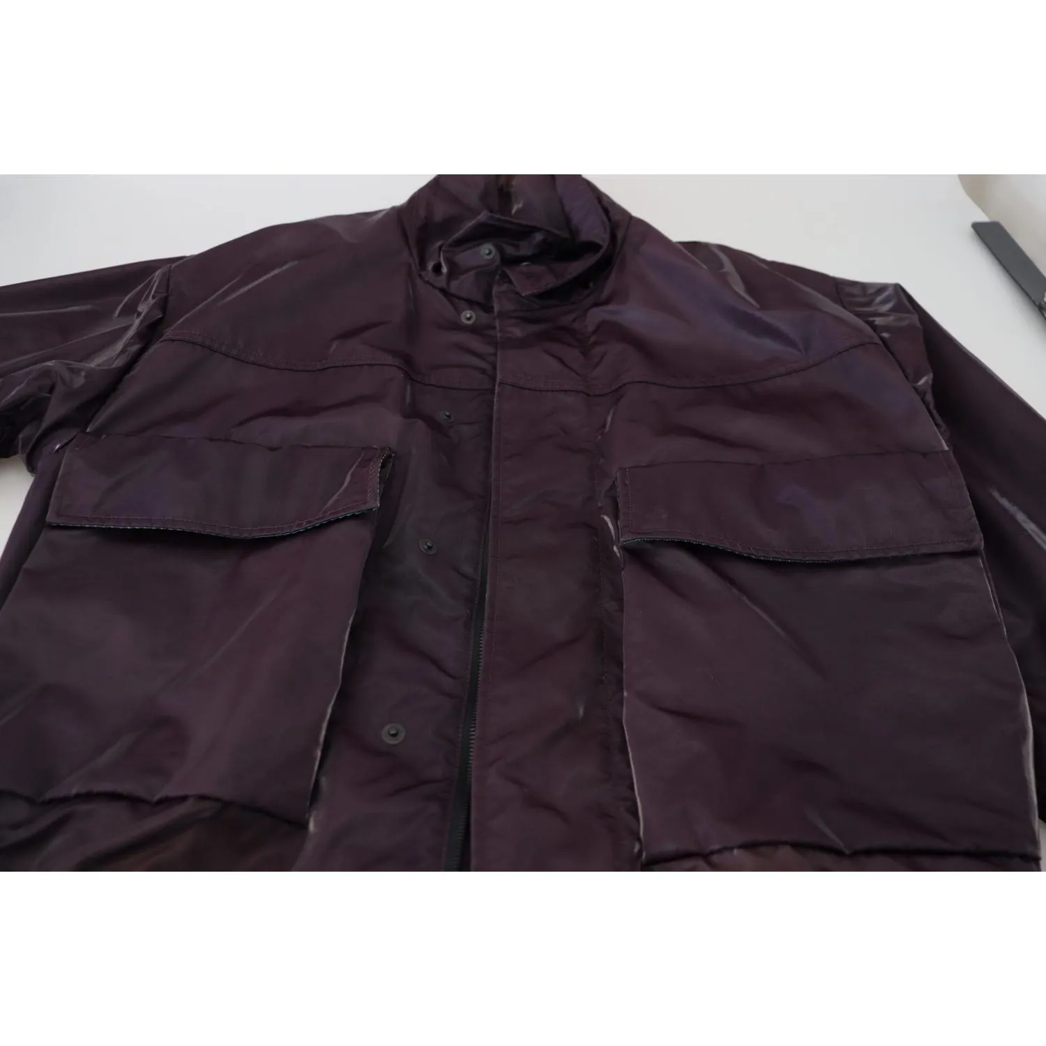 Dolce & Gabbana Elegant Purple Biker Jacket