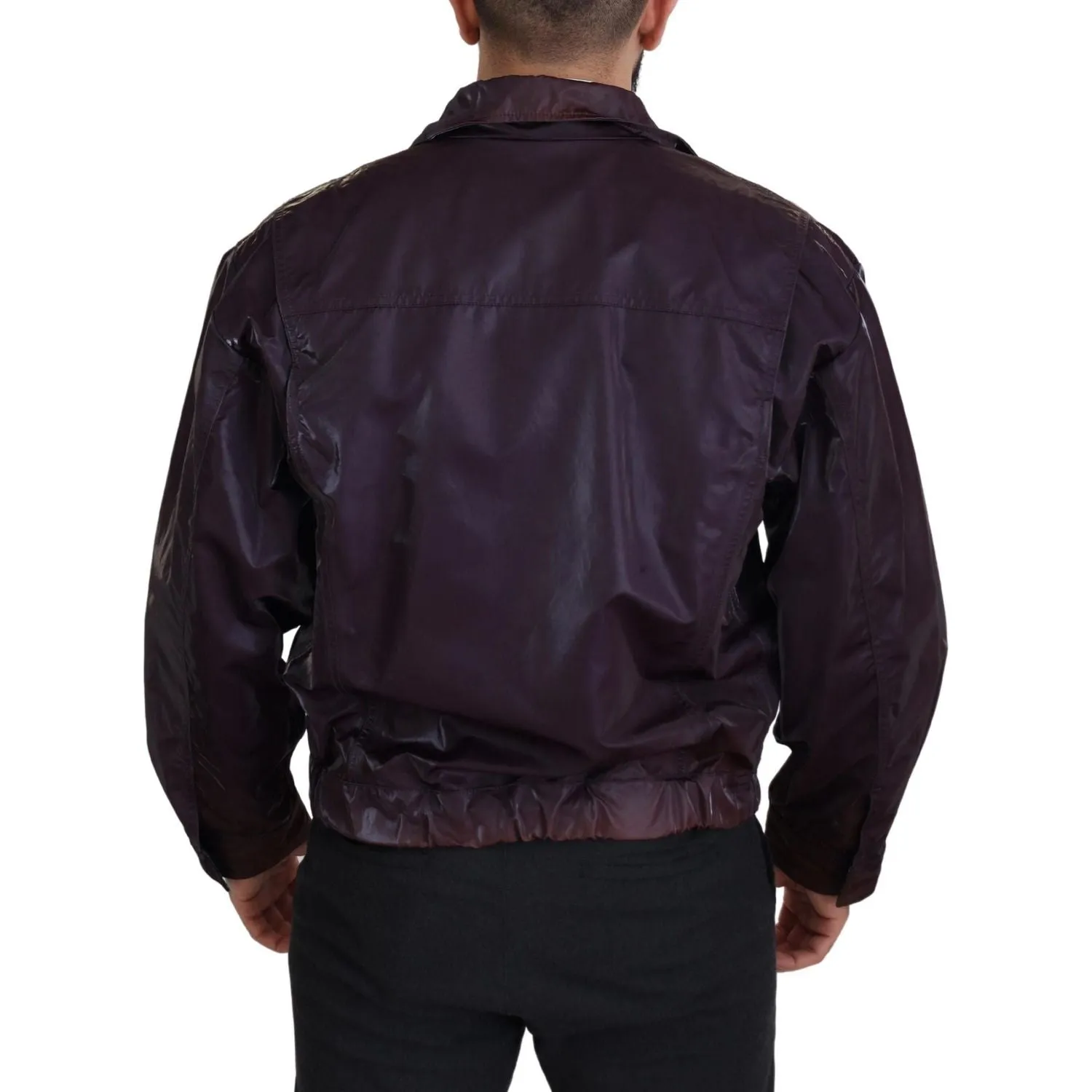 Dolce & Gabbana Elegant Purple Biker Jacket