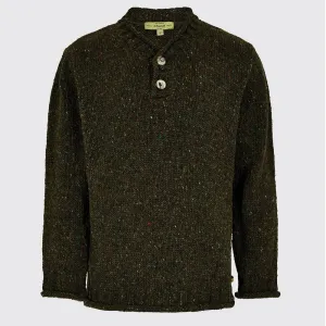 Dubarry Taylor Irish Mens Sweater Olive