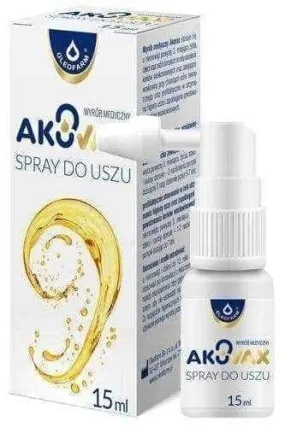 Ear wax removal, Ear spray Akuvax 15ml