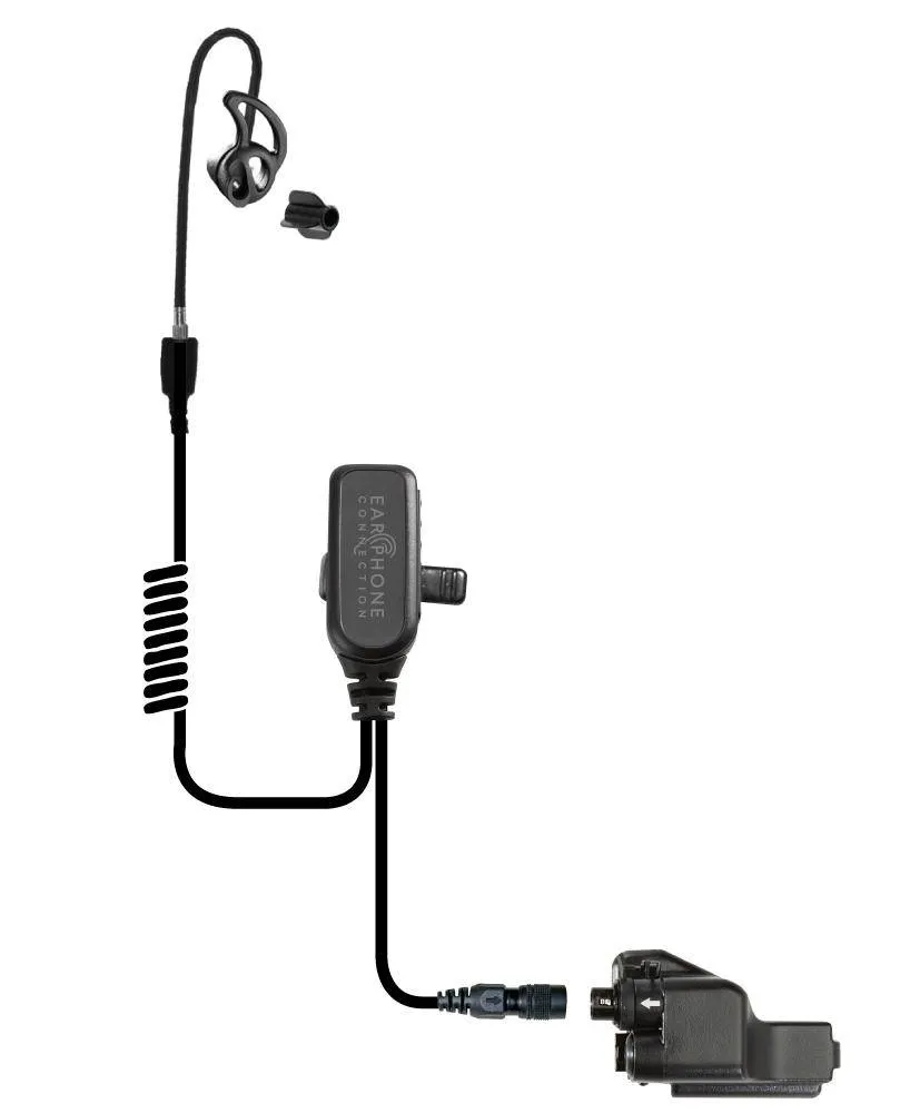 EP1223ECBT Coyote Black Diamond Tactical Short Tube Lapel Microphone w/Easy-Connect fits Motorola XTS/Jedi