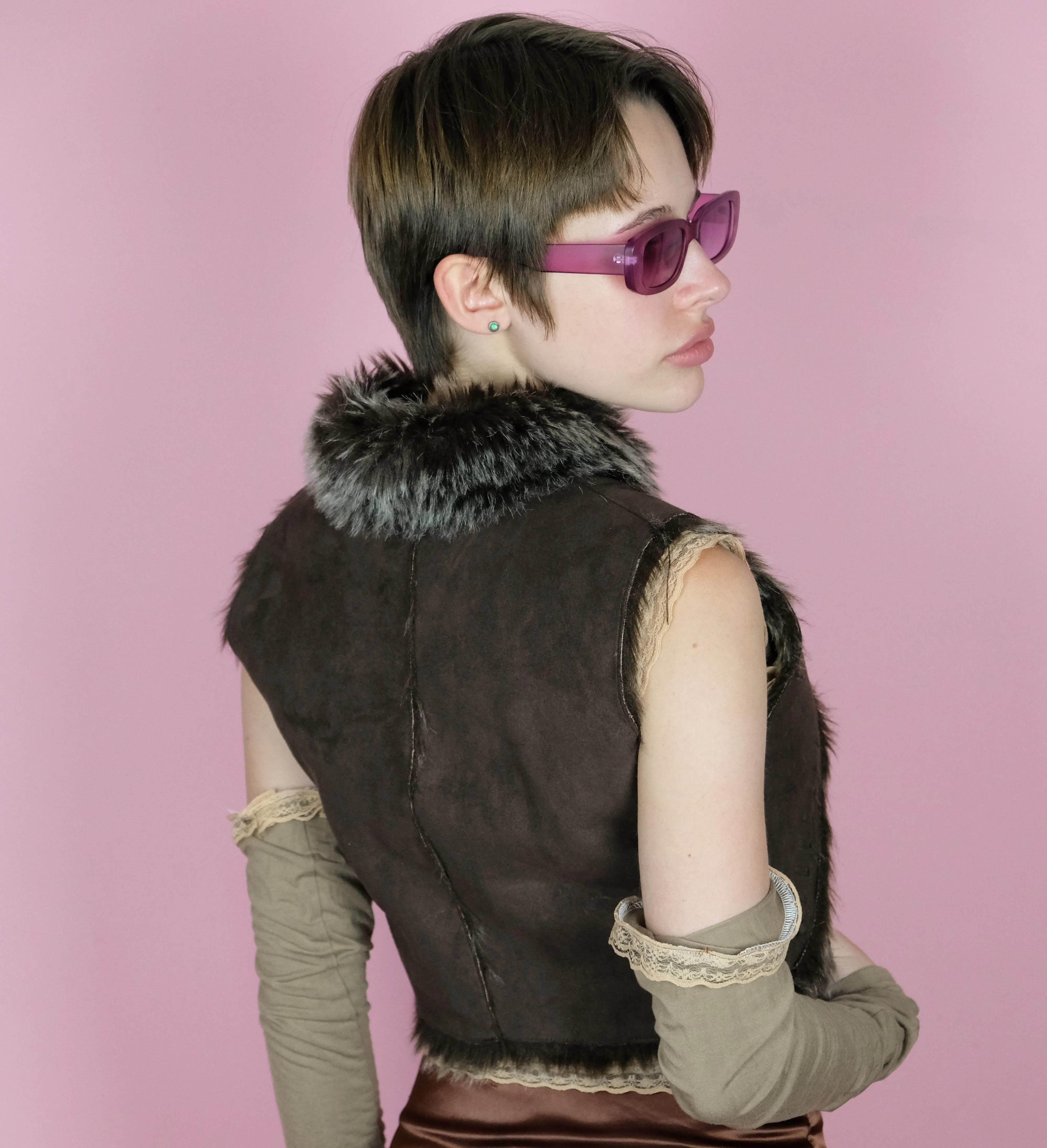 Faux fur gilet- 6