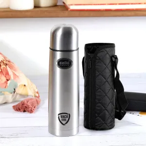 Flipstyle Flask, Vacusteel Water Bottle with Thermal Jacket, 1500ml