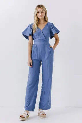 Flounce Sleeve Jumpsuit