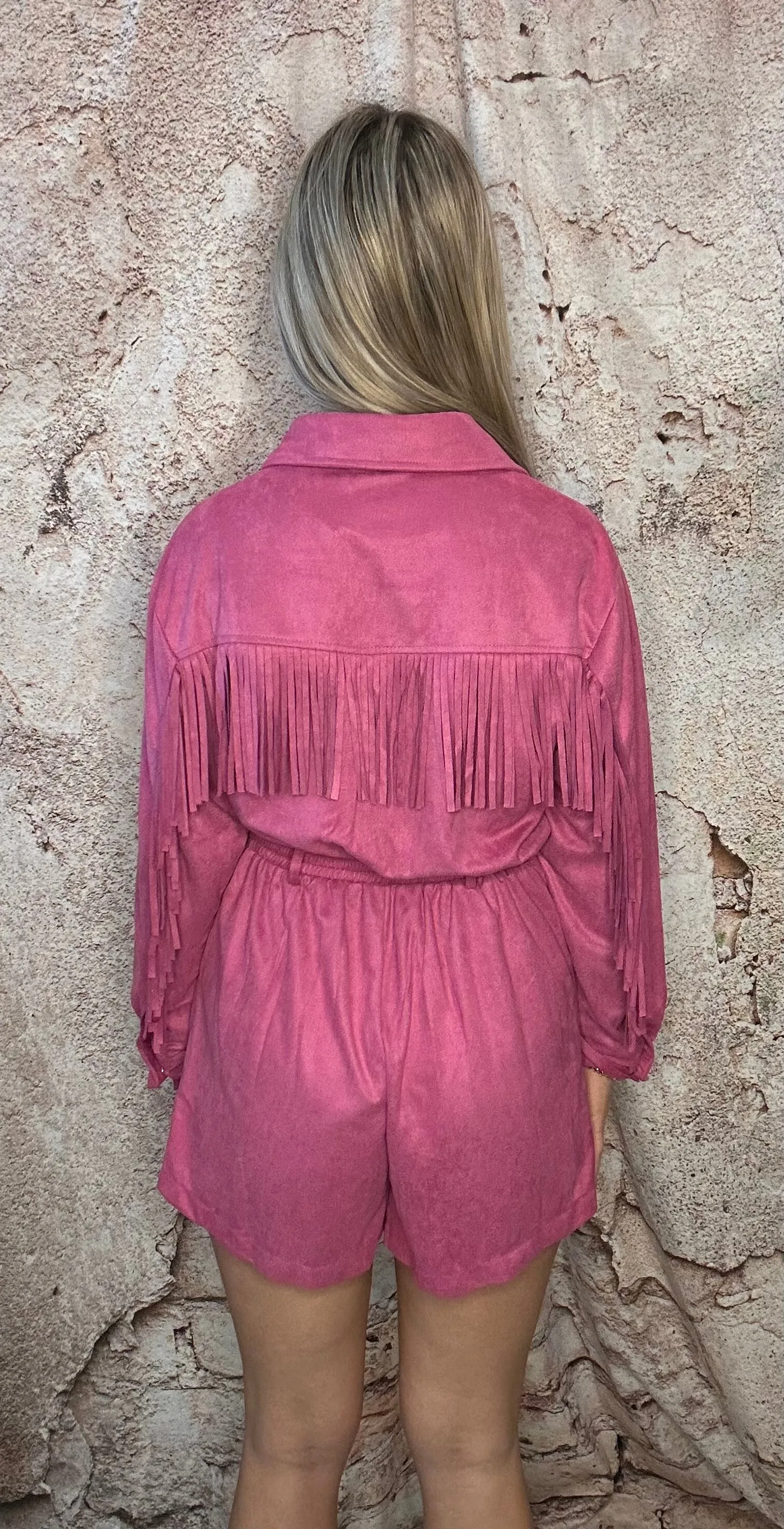 Fuchsia Western Romper