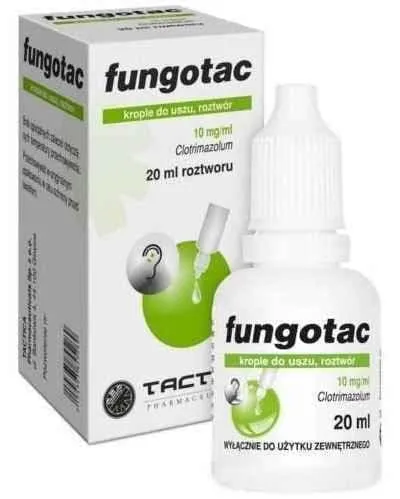 Fungotac ear drops 0.01g / ml 20ml