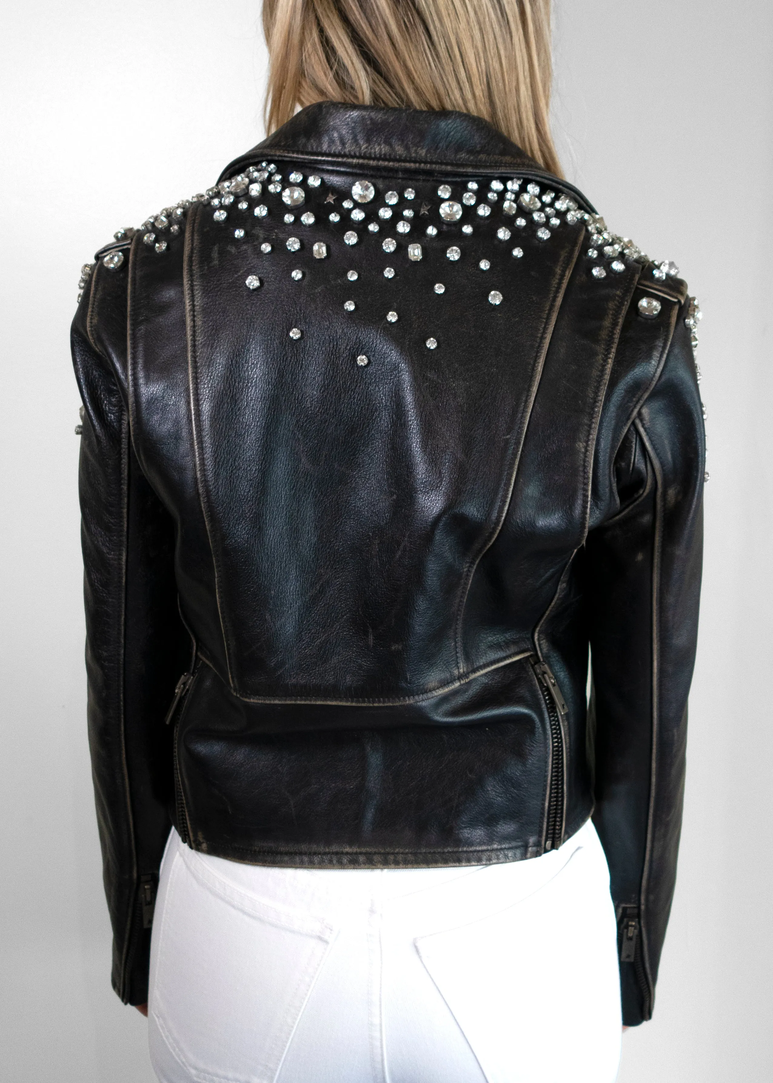 Golden Goose Leather Biker Jacket