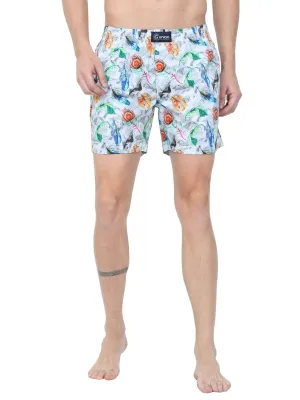 GUNIAA MEN'S FLAME  PRINTED BOXER