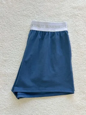 Hamptons Blue Basic Watercolor shorts