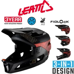 HELMET LEATT MTB ENDURO 3.0 LARGE RUST - REMOVABLE CHIN BAR