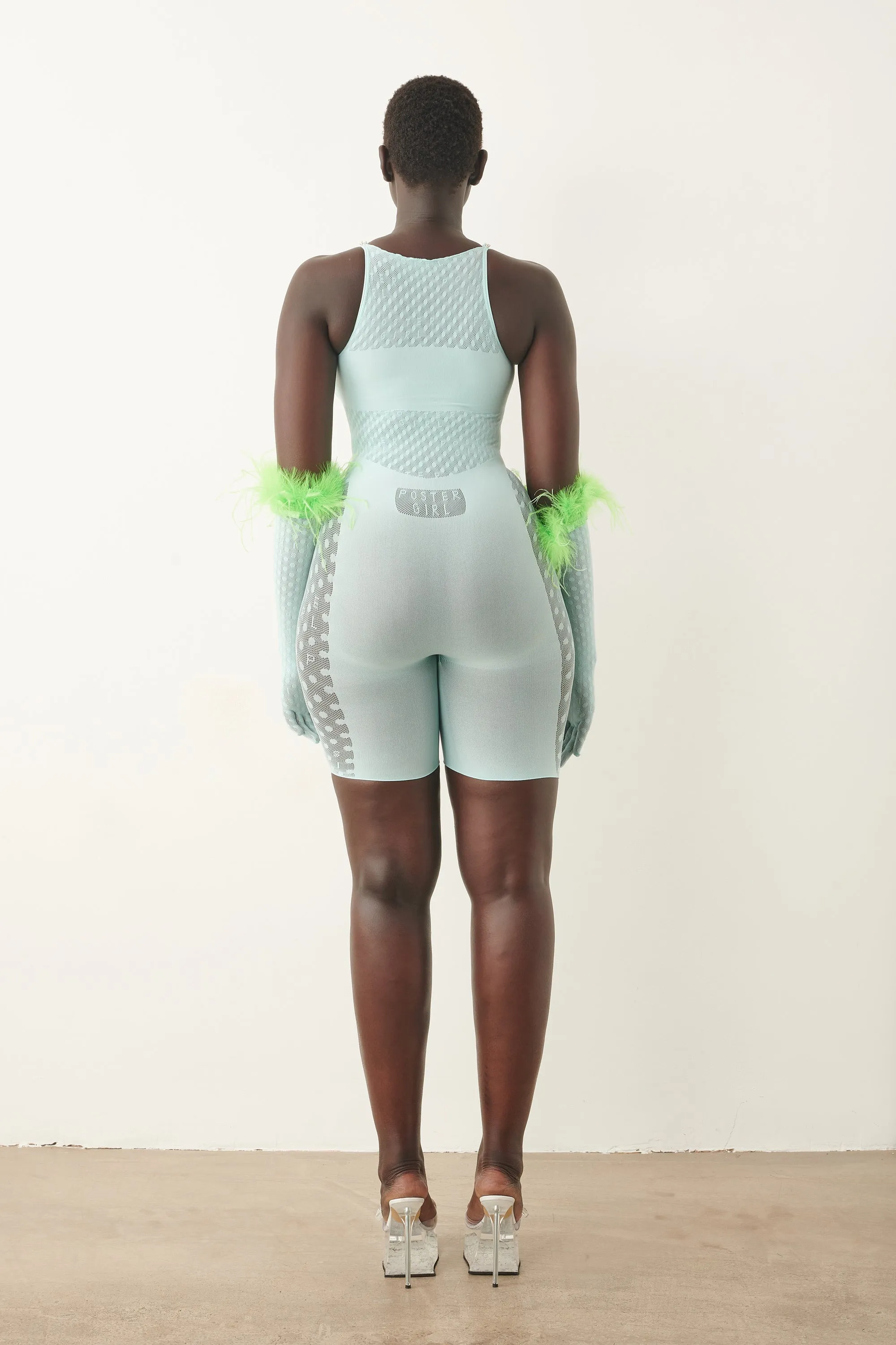 Jetta Jumpsuit x Gwenevere Gloves Set Soft Turquoise