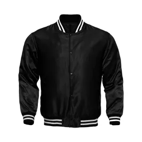 Kids Satin Jacket Black