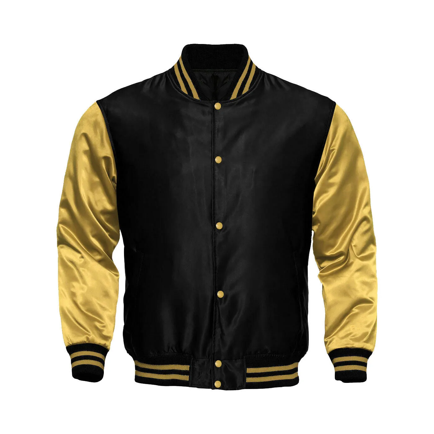 Kids Satin Jacket Black/Gold