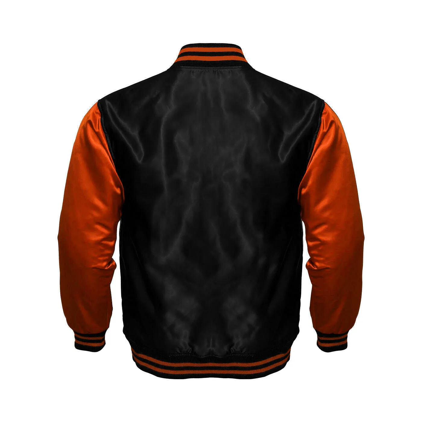 Kids Satin Jacket Black/Orange